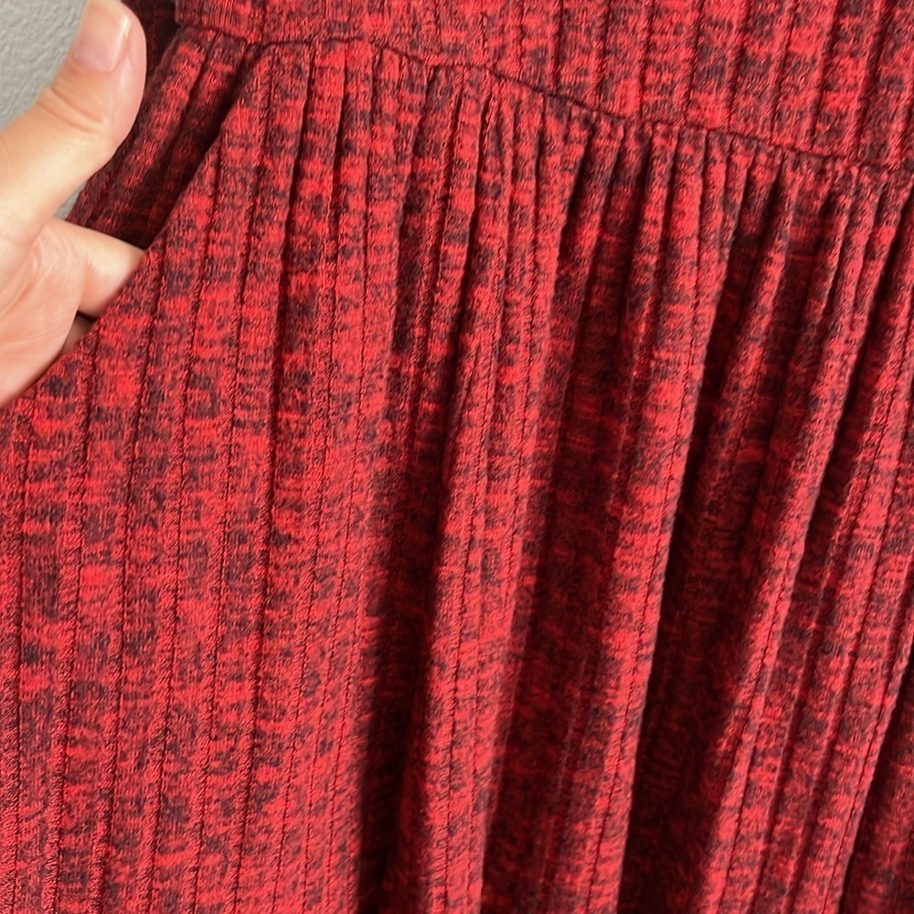 Mini Brushed Rib Tiered Skater Dress Size 0|L - Picture 6 of 11
